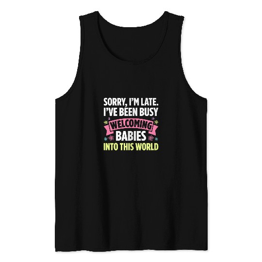 nurses Job Birth Doula Proud Birth Worker Pregnancy Couch Midwife nurses 027 Tank Tops