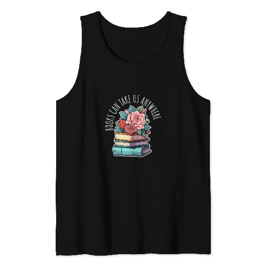 Book Fun Can Take Us Anywhere Reading Romance Thriller 0 Tank Tops