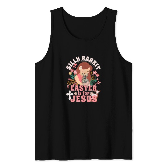 Sheep Pet Silly Rabbit Easter Is For Jesus Christians Easter Lamb Tank Tops