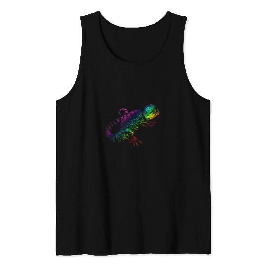 Komodo Pet Tiny Dinosaur Tegu Abstract Tegu Lover Reptile Tegu Lizard Tank Tops