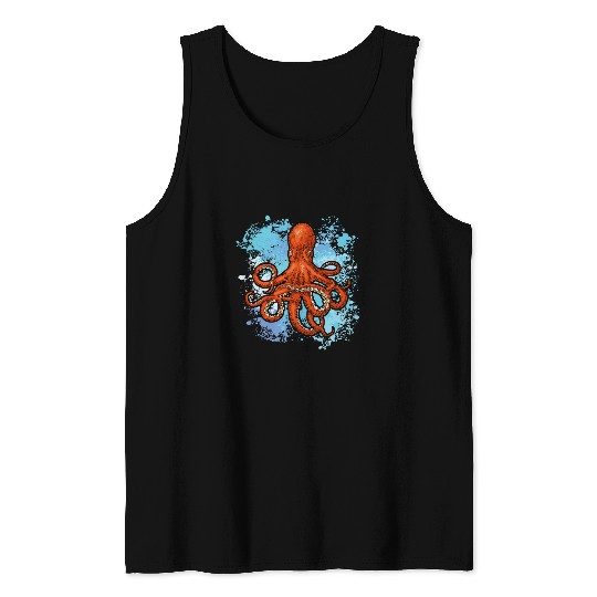Octopus Pet Cephalopod octopus cuttlefish giant squid oceanography13 Tank Tops