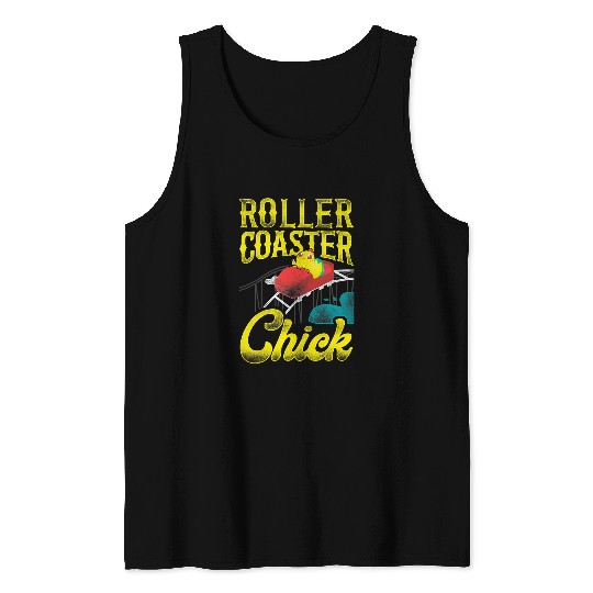 Chicken Pet Roller Coaster Girl Chicken vintages Roller Coaster Chick Tank Tops