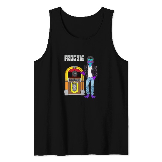 Frog Pet Poison Dart Frog Hotrod Rockabilly Boogie Blues Juke Box Tank Tops