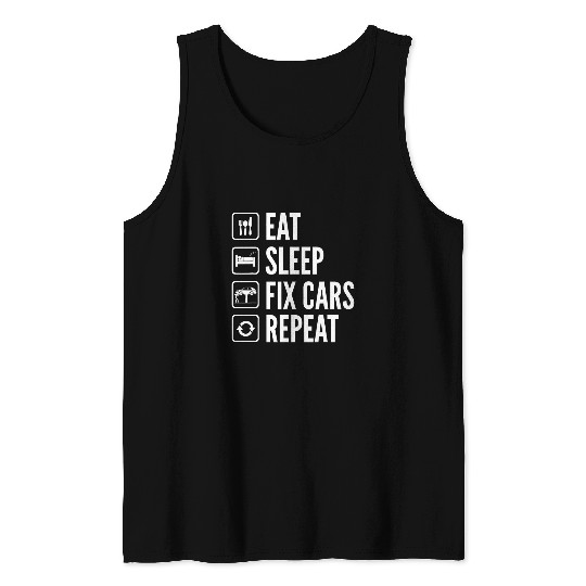 Funny Automotive Joke Mechanic Dad Car Truck Garage Tools 22 Tank Tops