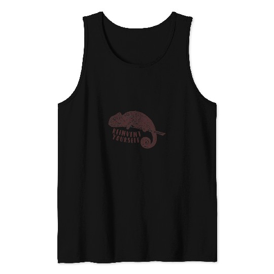 Chameleon Pet Tribal Chameleon Boho Bohemian Hippie Tank Tops