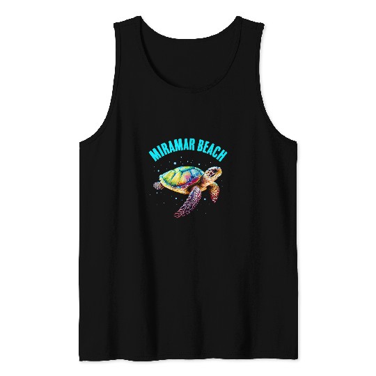 Turtle Pet Miramar Beach Vacation Sea Turtle Matching Family Group Tank Tops