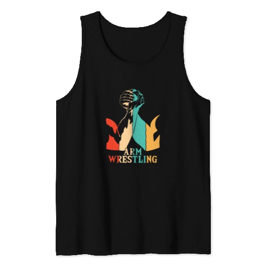 Sport Wrestling Retro Techniques Exercise Hand Wrestling Arm Wrestling 1 Tank Tops