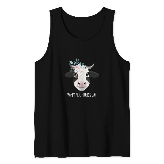 Cow Pet Happy Moothers Day Funny Mothers Day Cow Lovers 263 Tank Tops