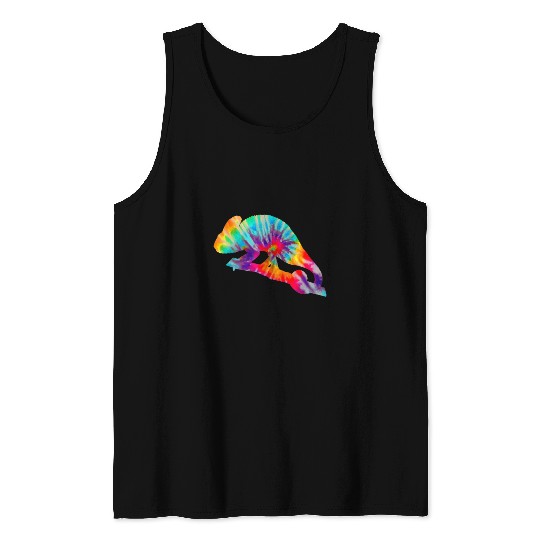 Chameleon Pet Tie Dye vintages Reptile Pet Tank Tops