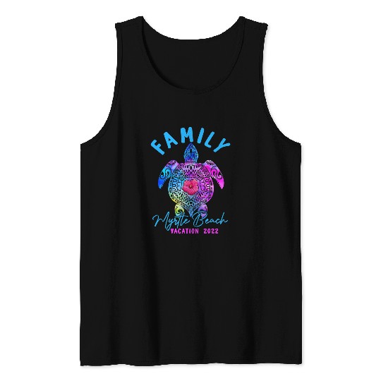 Turtle Pet Myrtle Beach Carolina Sea Turtle Vacation Family Group 1 Tank Tops