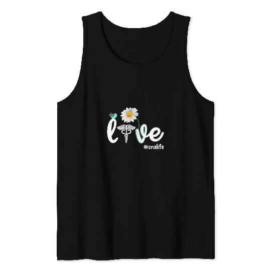 nurses Job CNA nurses Week Love Flower CNAs Life Certified nurses 37 Tank Tops