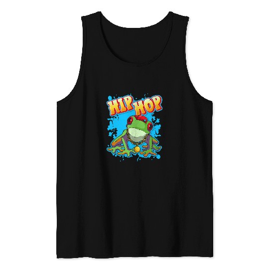 Frog Pet Hip Hop Tree Frogs Froggy Rap Music Herpetology Tank Tops