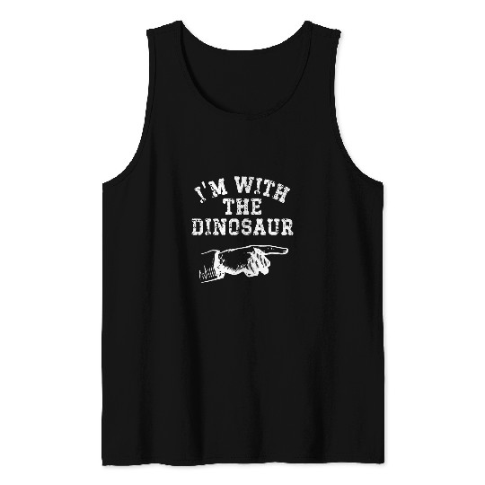 Dinosaur Pet Im with the Dinosaur Funny Matching vintages Halloween Tank Tops