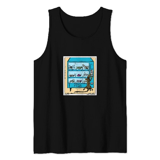 Komodo Pet Using Insect Vending Machine Funny Reptile Tank Tops