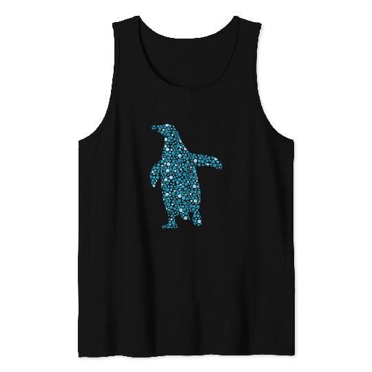 Penguin Pet Polka Dot Penguin September 15th International Dot Day Tank Tops