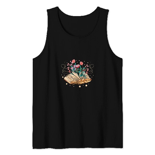 Book Fun Bookaholic Bookworm Bibliophile Book Lover Abibliophobia Tank Tops