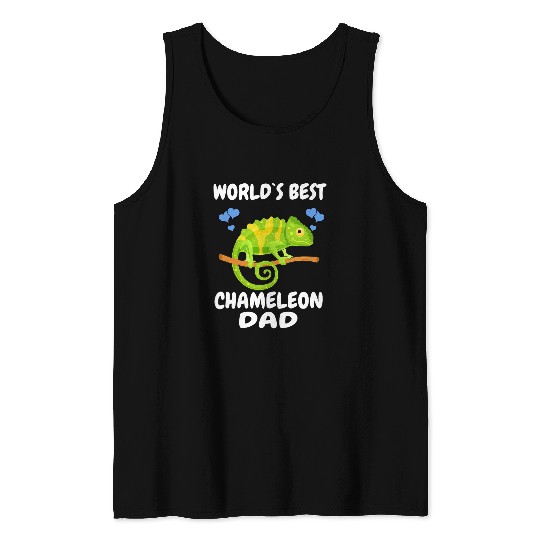 Chameleon Pet Worlds bests Chameleon Dad Men Pet Lizard 1 Tank Tops