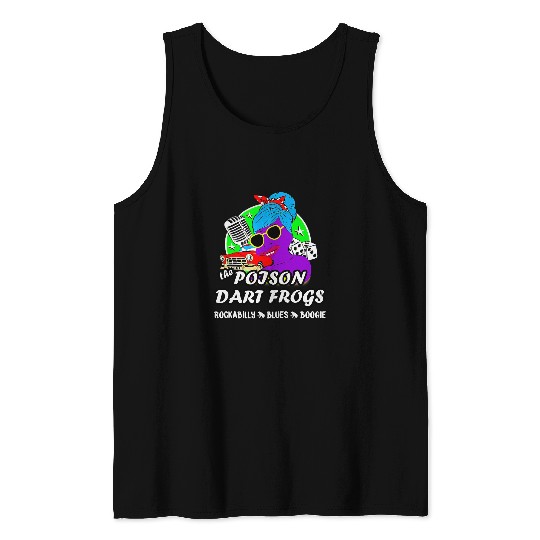 Frog Pet Poison Dart Frog Band Rockabilly Boogie Blues Costa Rica 01 Tank Tops