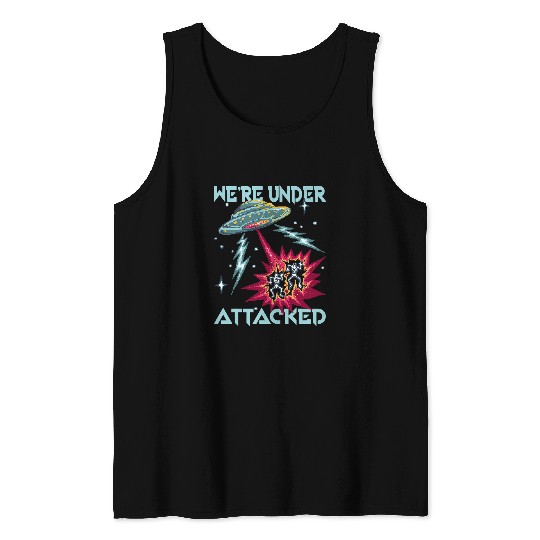 Aliens UFO I Space Area 51 computer Roswell conspiracy 32 Tank Tops