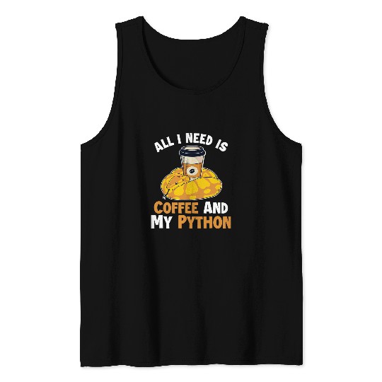 Python Pet and Python Snake Lover Pythonidae Banana Ball Python 1 Tank Tops