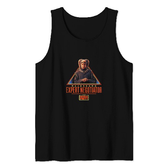 Book Fun Star Wars The Book Of Boba Fett Majordomo Master Negotiator Tank Tops