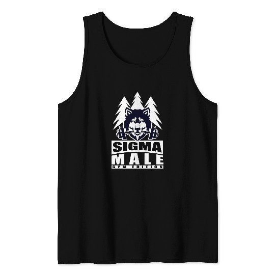 Sigma Male Grindset Weightlifting Fitness Gym Edition Tank Tops