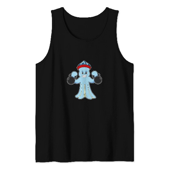 Octopus Pet Fitness Dumbbells Sports Tank Tops