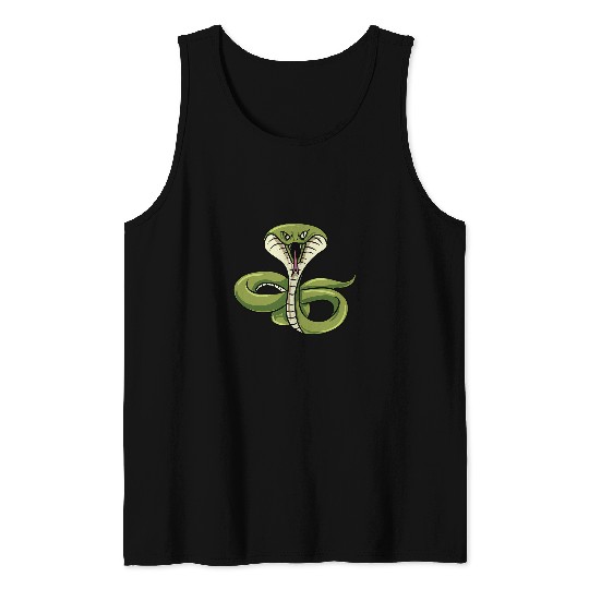 Python Pet animal snake poison cobra cool python anaconda Tank Tops
