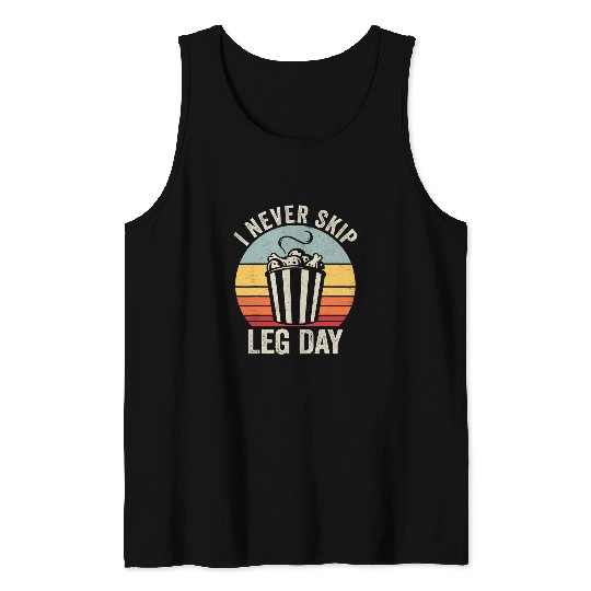 Chicken Pet I never skip leg day funny chicken legs vintages gym humor Tank Tops