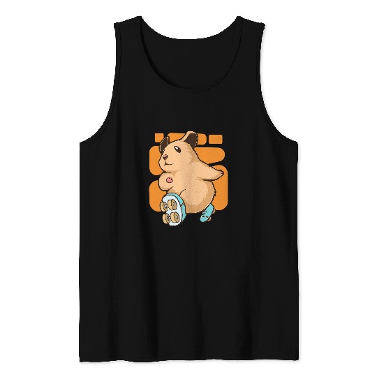 Hamster Pet Colorful Hamster I Hamster Art I Kids Hamster Tank Tops