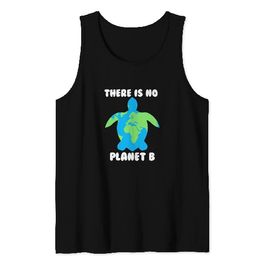 Turtle Pet There is No Planet B Turtle Ecofriendly 2 Tank Tops