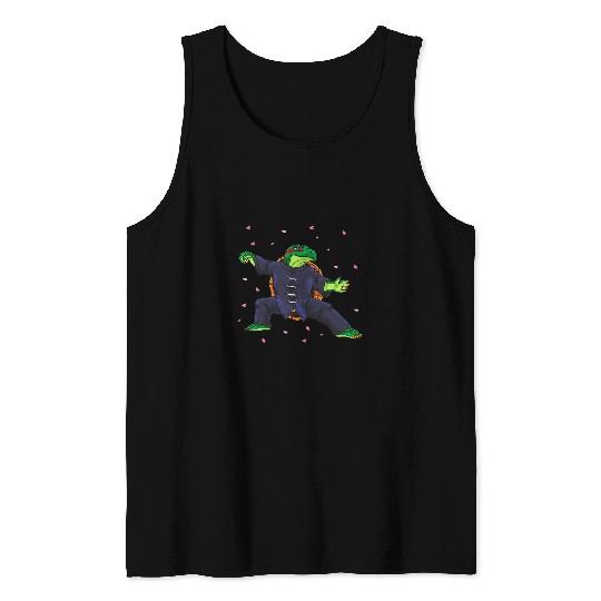 Turtle Pet Funny Tai Chi Turtle Martial Arts Yoga Tank Tops