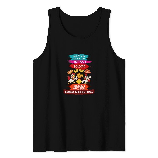 Chicken Pet Cooked Chicken Wing Chicken Wing Hot Dog Bologna Macaroni 2 522 Tank Tops