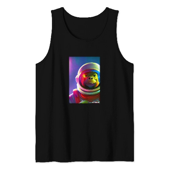 Astronaut Job Ape Animal Astronaut Space Universe Galaxy Moon Tank Tops