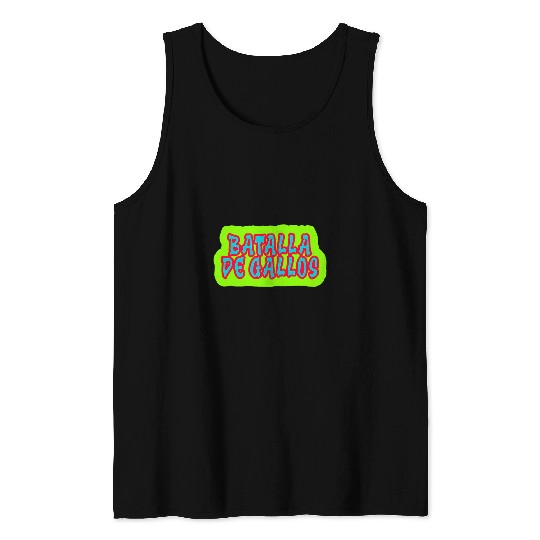Chicken Pet Battle of Roosters Graphite Design Tank Tops