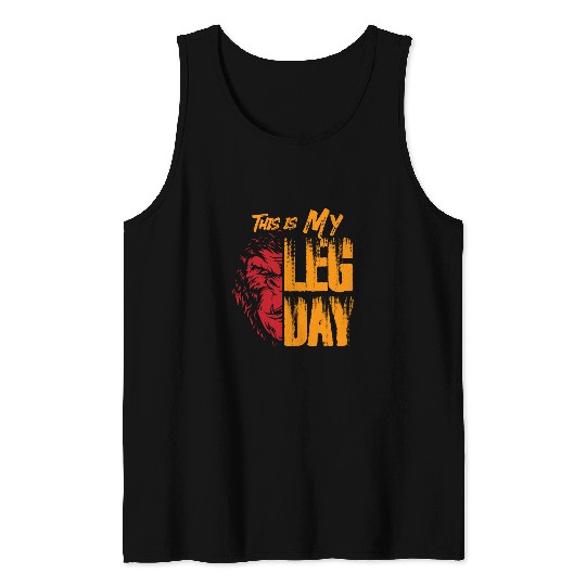 Funny Leg Day Gym fitness Squats training bodybuilding Tank Tops