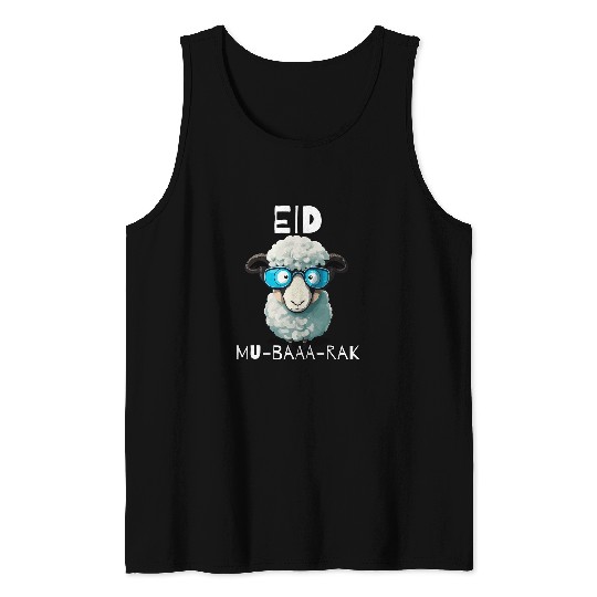 Sheep Pet Islamic Ramadan Eid Mubarak Gifts For Kids Tank Tops