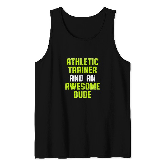 Athletic Trainer Gym Coachs Dude Wellness Coaching Tank Tops