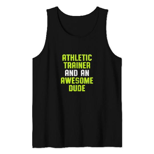 Athletic Trainer Gym Coachs Dude Wellness Coaching Tank Tops