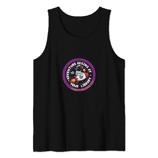 Summer Reading Program 2024 Adventure Begins At Your Library Tank Tops
