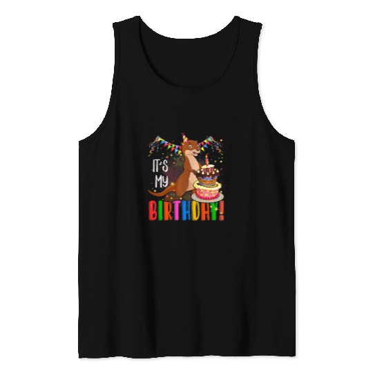 Otter Pet Otters Its My Birthday Otter for Girls Boys Adults Tank Tops