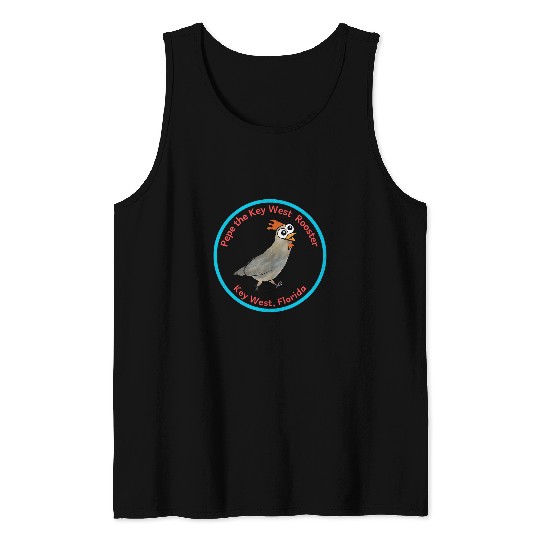 Chicken Pet Pepe the Key West Rooster Tank Tops