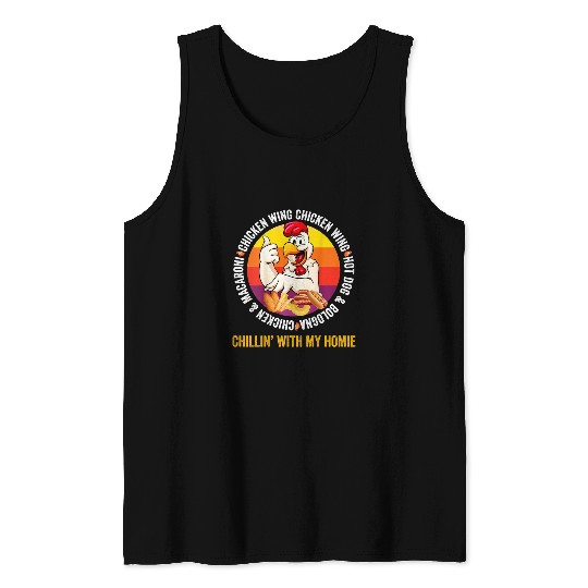 Chicken Pet Cooked Chicken Wing Chicken Wing Hot Dog Bologna Macaroni 435 Tank Tops