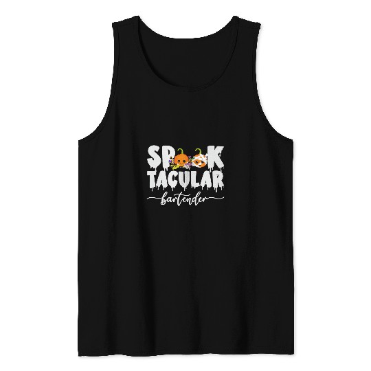 Spooktacular Bartender Costume Easy Last Minute Halloween Tank Tops