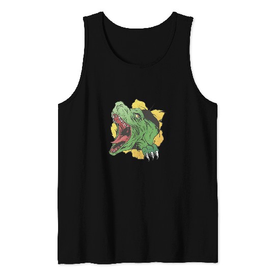 Dinosaur Pet T rexs Lizard Head Dinosaur Childrens Tyrannosaurus Rex Tank Tops