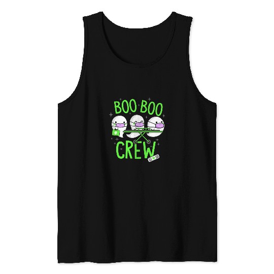 nurses Job Boo Boo Crew Doctor Paramedic EMT nurses Halloween 03 Tank Tops
