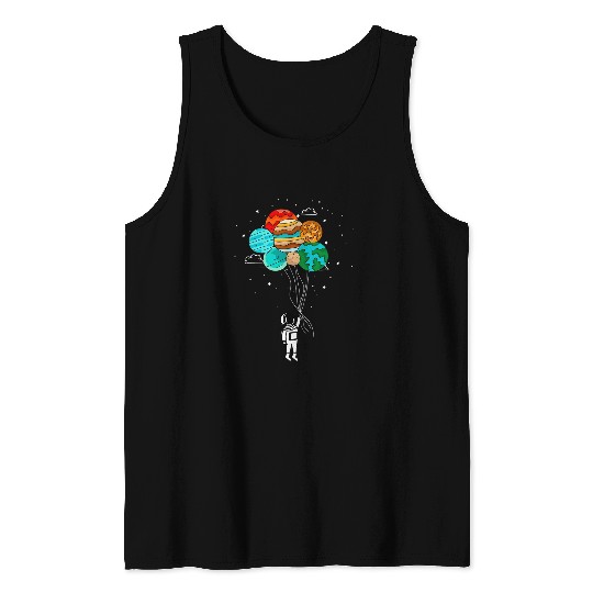 Astronaut Job Funny Spaceman Space Astronaut Stars Solar System Tank Tops