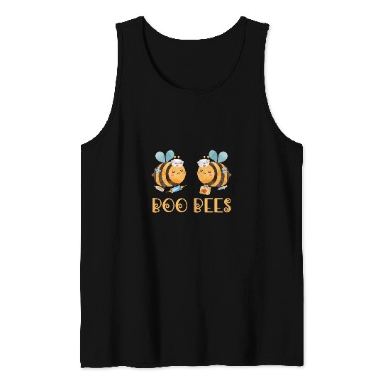 nurses Job Boo Bees Nursing Crew nurses Funny Halloween rn icu er Tank Tops