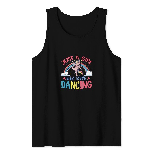 Unicorn Pet Choreographer Rainbow Women Girls Dance Teacher Tank Tops