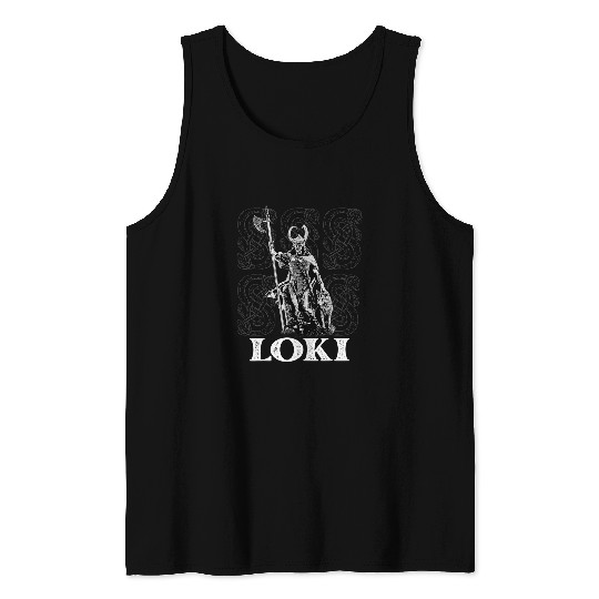 Snake Pet Loki Norse God Viking Mythology God Of Mischief Snake Tank Tops
